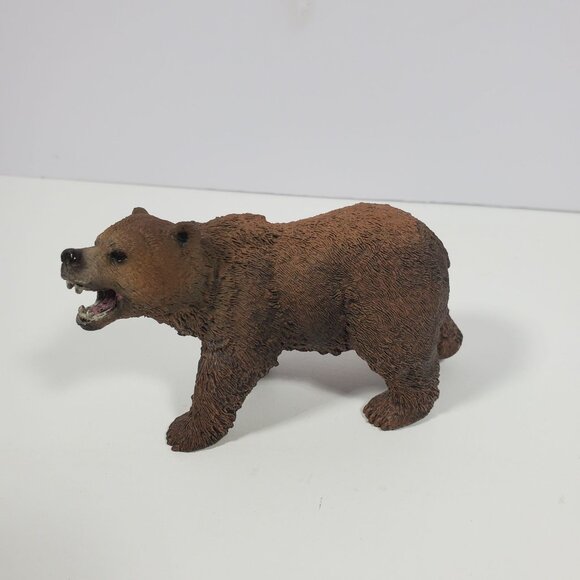 2012 Schleich Grizzly Bear 4" Growling Brown Am Limes D73527 - Picture 9 of 15